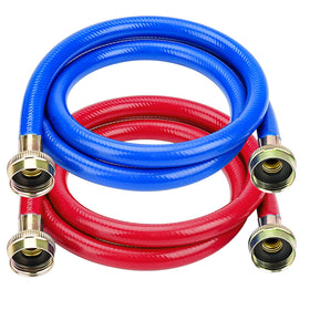 Cenipar 4FT blue washing hose showing cold-water connection and rugged construction.