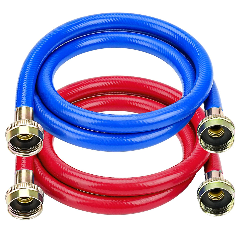 Cenipar 4FT blue washing hose showing cold-water connection and rugged construction.