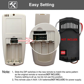 CENMING remote packaging includes wall mount, manual, and screws for easy setup.