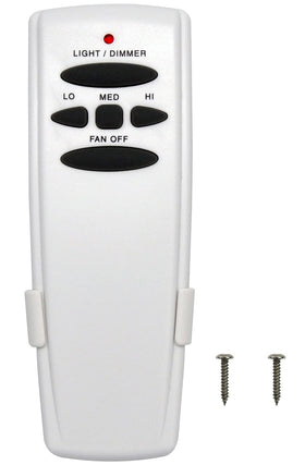 CENMING Fan-HD remote front view with 3-speed control for easy fan adjustment.