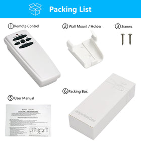 CENMING Fan-HD remote with wall mount visible for quick access.