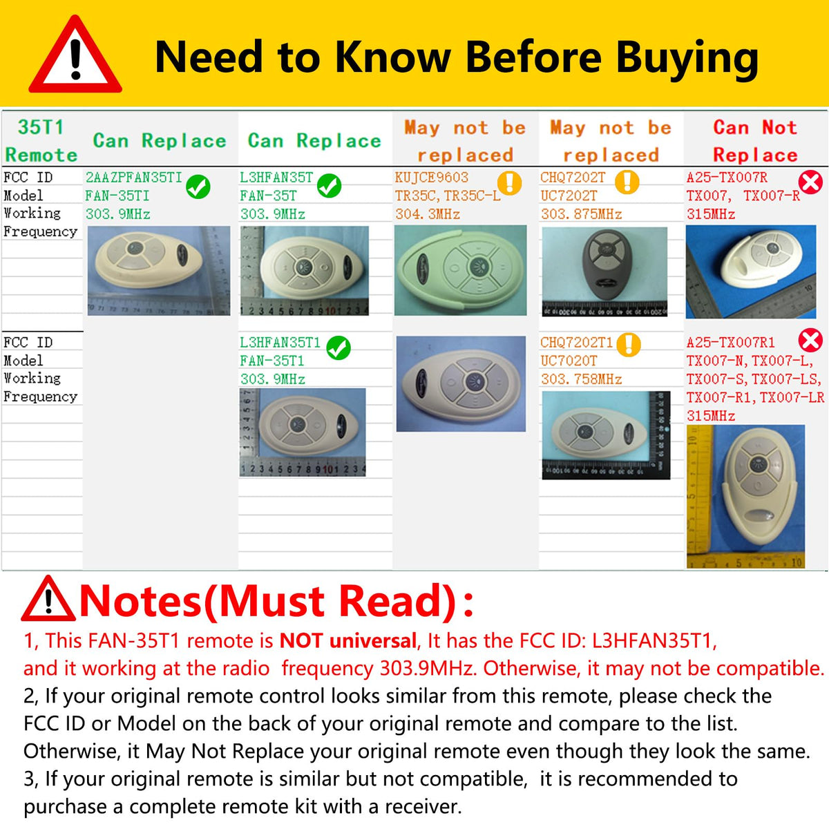 CENMING 3-speed dimmer buttons to adjust fan speed and light brightness