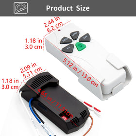 CENMING remote with green glow helps locate it in darkness
