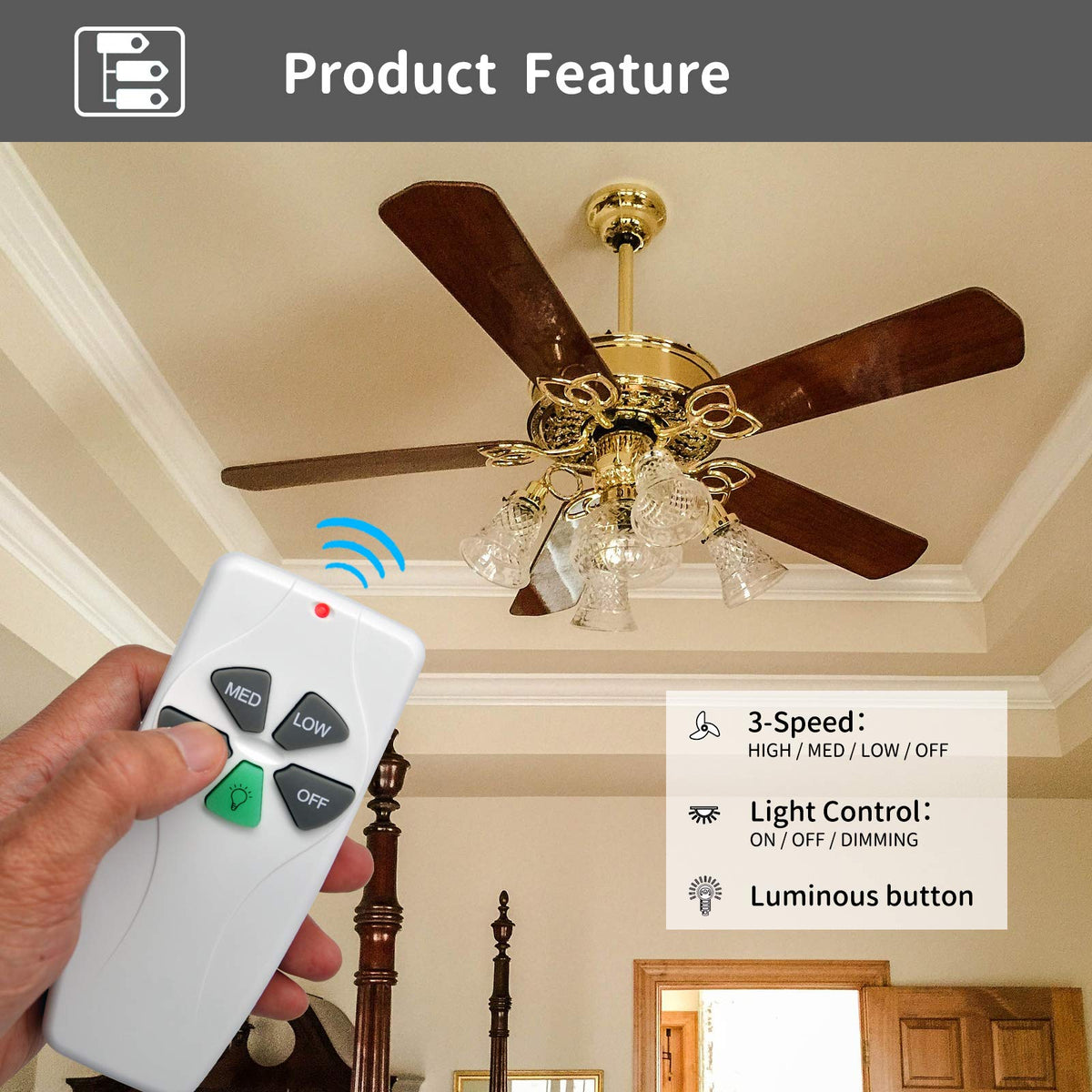 Light dimmer function compatible with incandescent and select LEDs