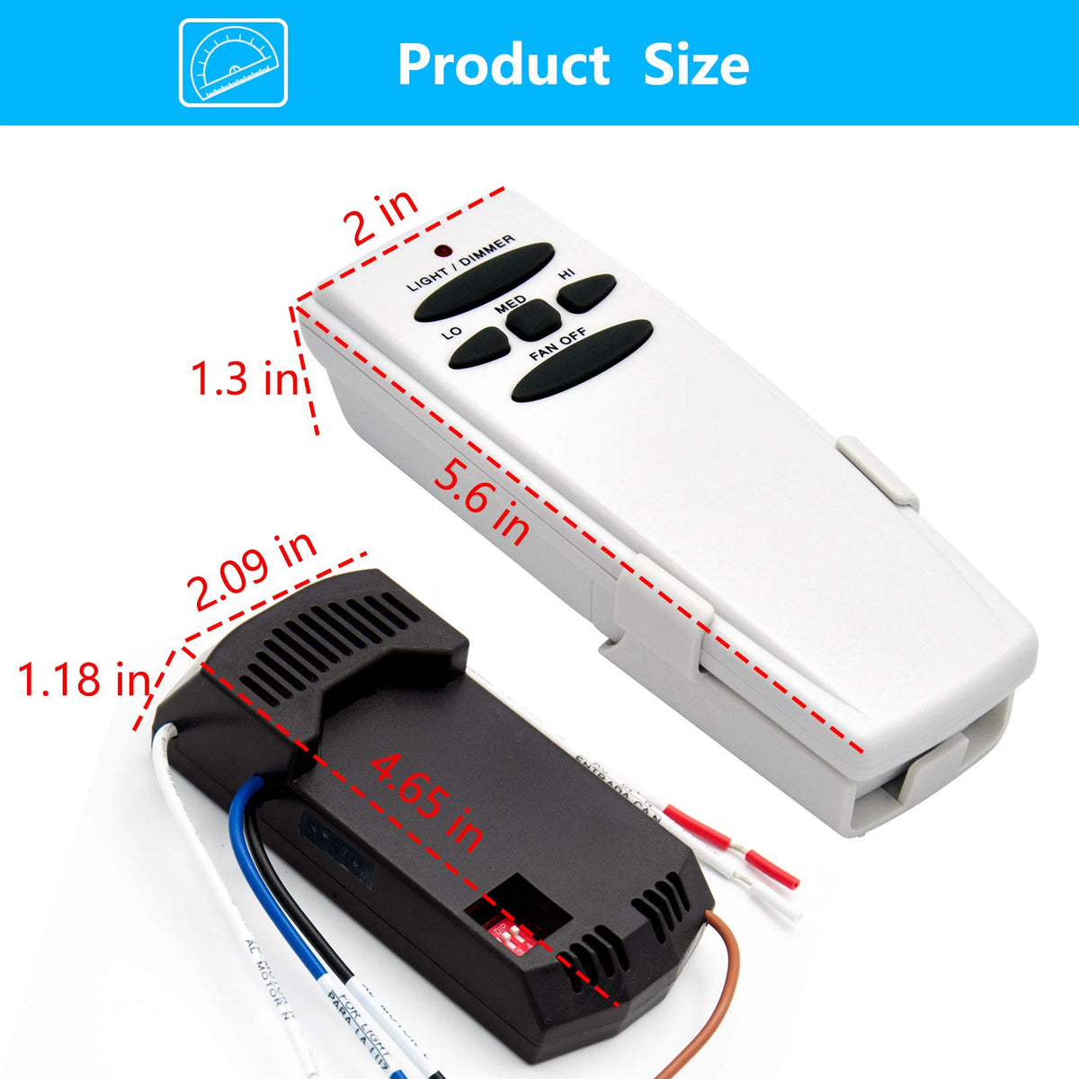 CENMING upgraded relays inside the receiver for smoother dimming and durability.