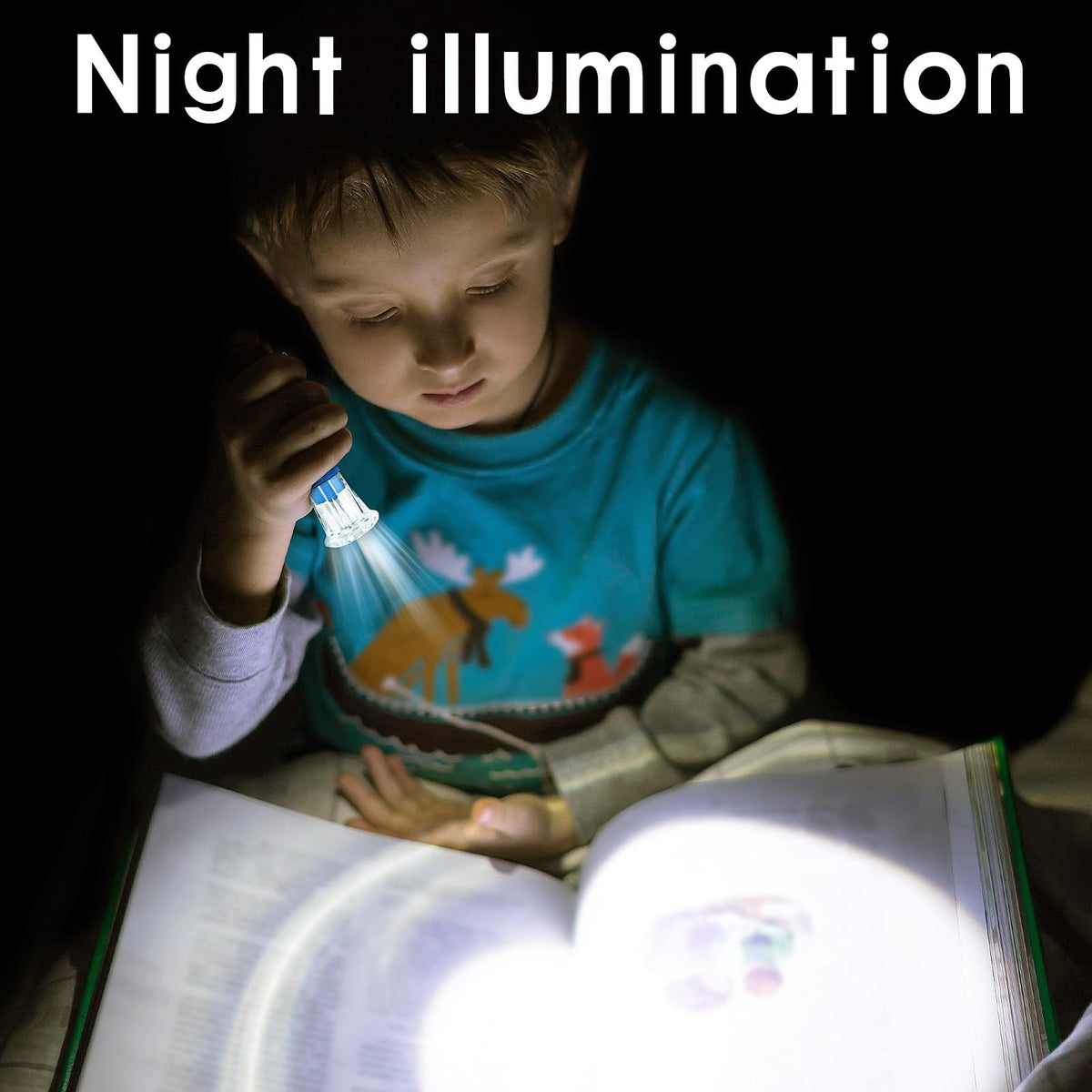 CENNSIOQP LED light with bright beam for emergencies and nighttime tasks.