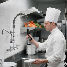 Cenosa adjustable center spacing fits various commercial sinks