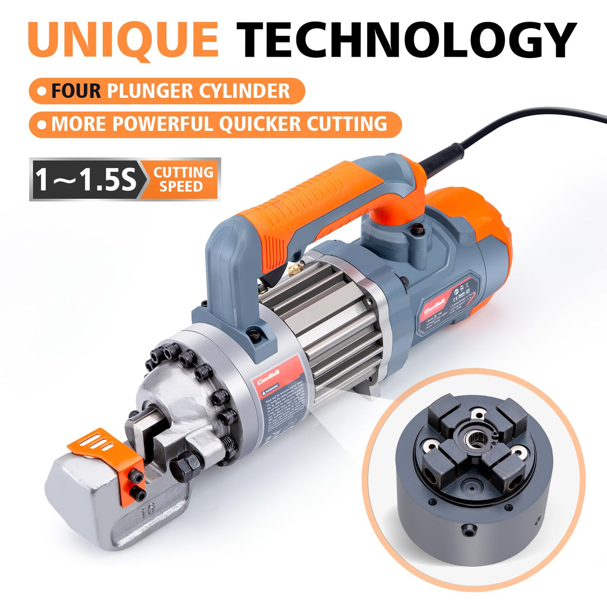 CENTALL 1000W hydraulic motor powers smooth cutting action