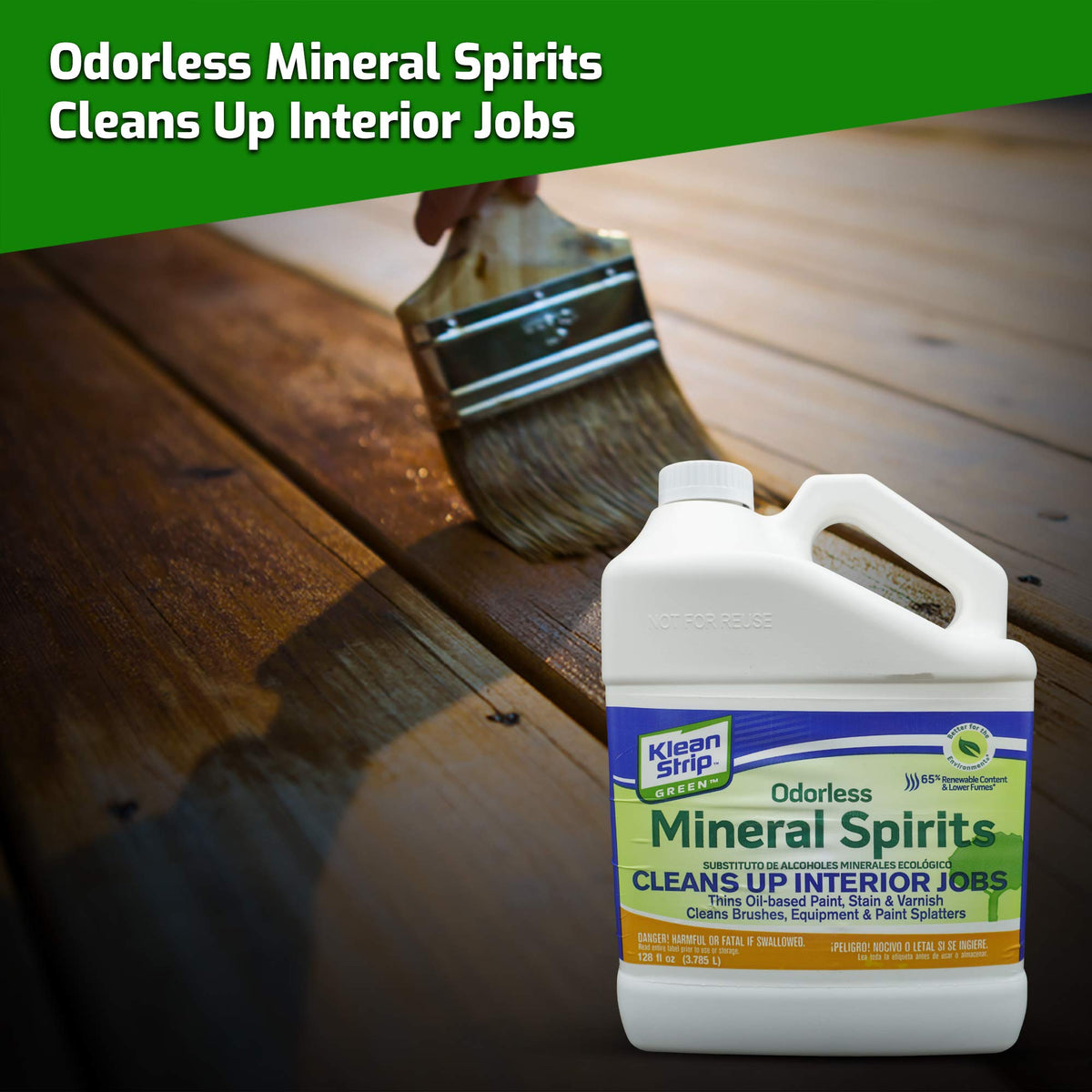 Centaurus AZ Klean Strip Green surface prep cleans oil and dirt for better adhesion.