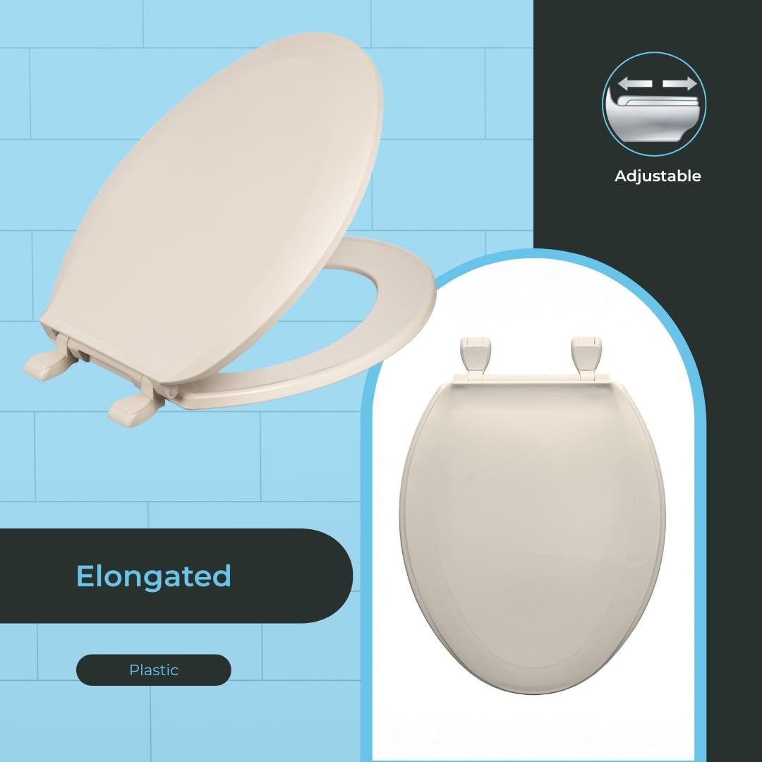 Centoco DSAMAZ16-106 bone seat side profile shows smooth, high-gloss finish for easy cleaning