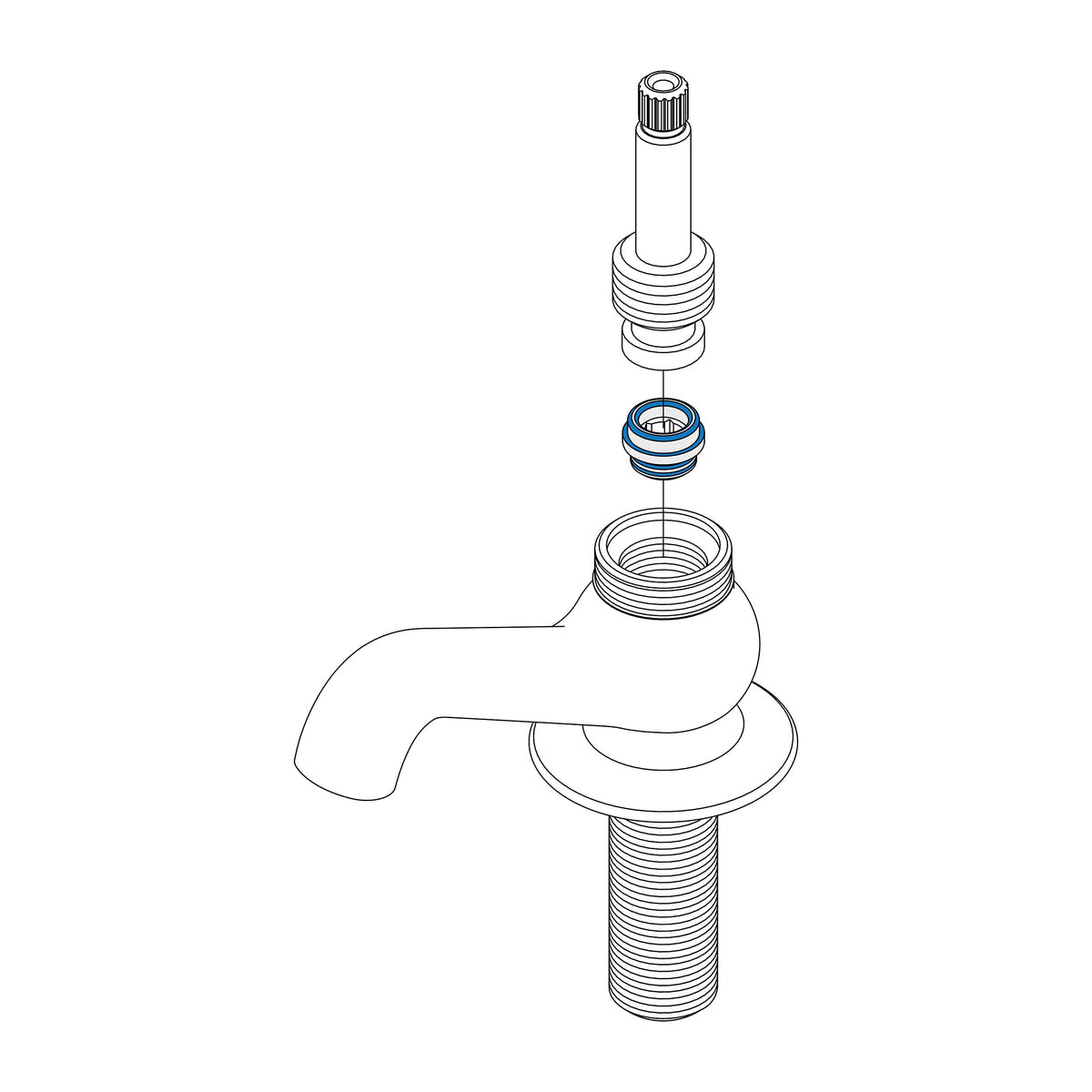 Central Brass 0239-P chrome finish resists tarnish and fingerprints.