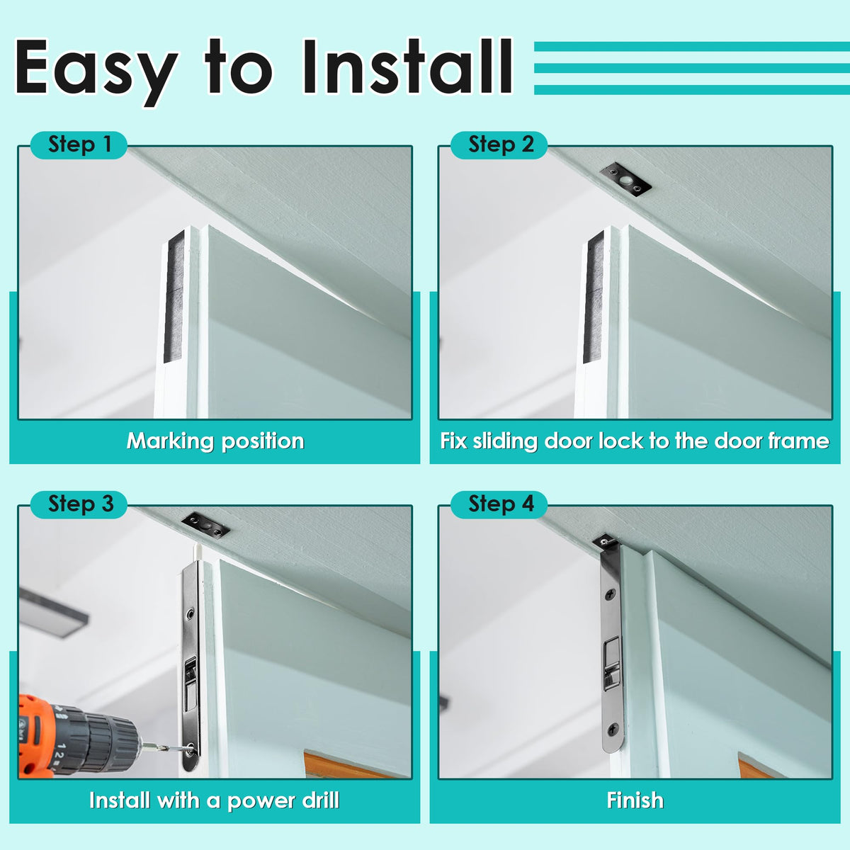 Ceoighe concealed lever-style design offers smooth operation.