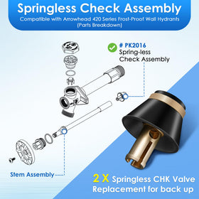 Ceoighe PK2004 4-inch stem assembly fit for reliable outdoor spigots