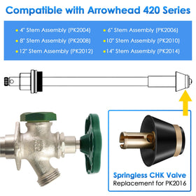 Ceoighe PK2006 6-inch stem assembly for dependable sealing