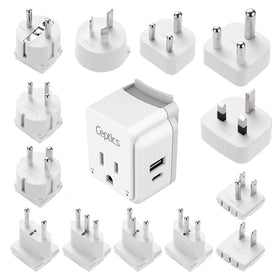 Ceptics Type-A/B/I output covers common outlets in diverse countries.
