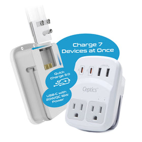 Ceptics WPS-5B compact dimensions ideal for travel in a carry-on