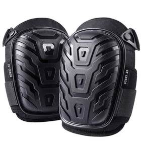 CE' CERDR knee pads front view showing protective kneecaps for tough construction tasks.