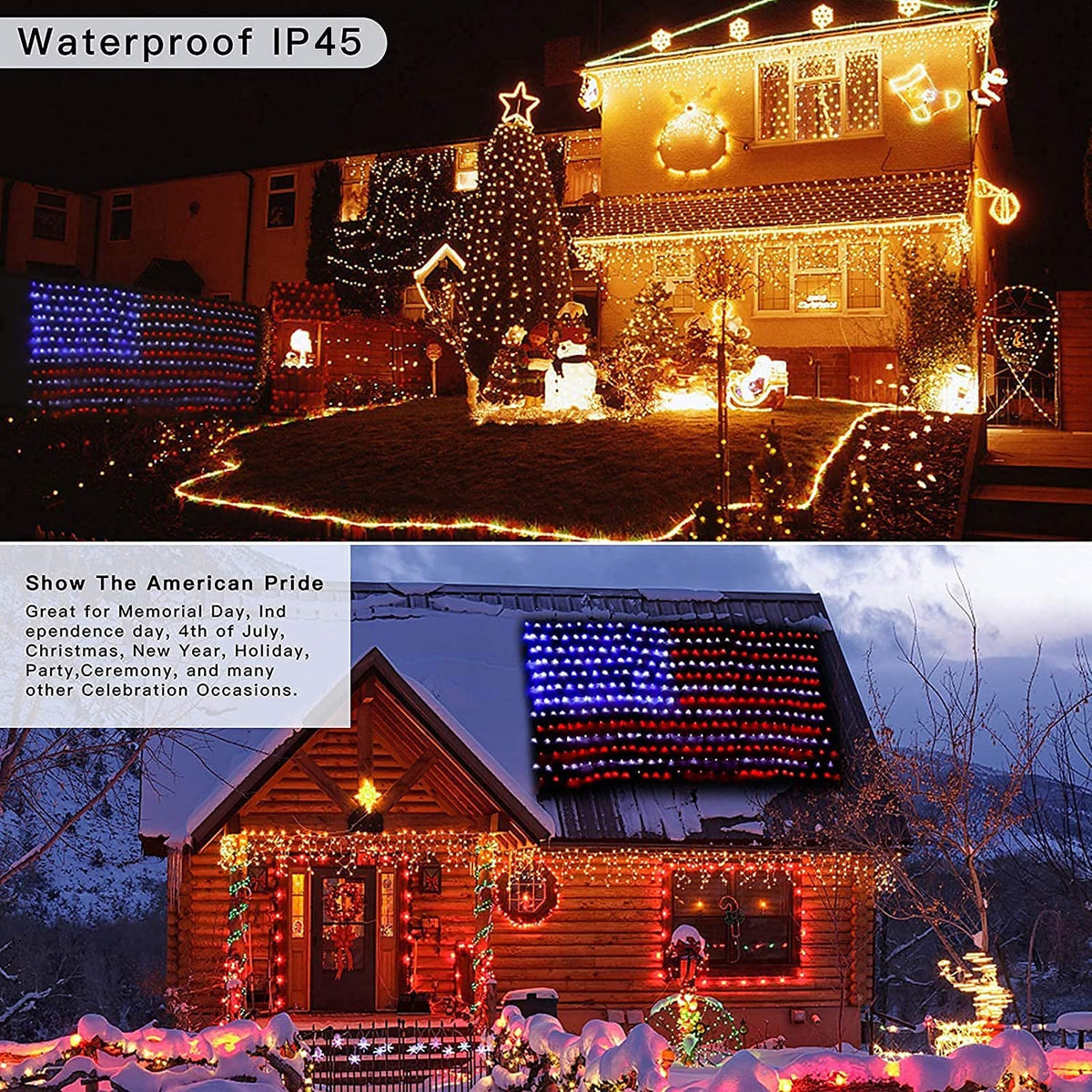 Cerflyer holiday display flag light offers reliable, easy setup.