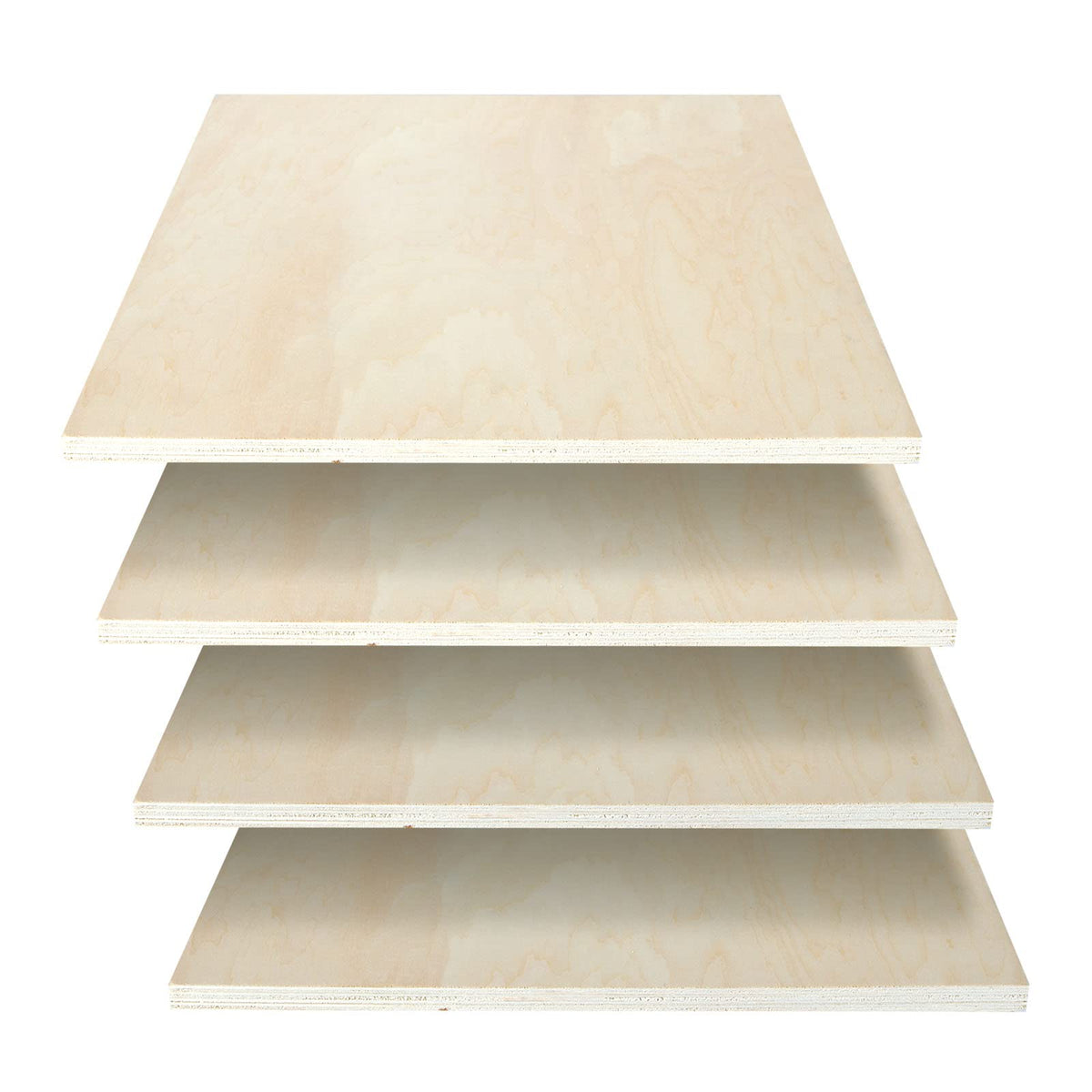 CertBuy 12x12 plywood board, half-inch, front view for laser projects.