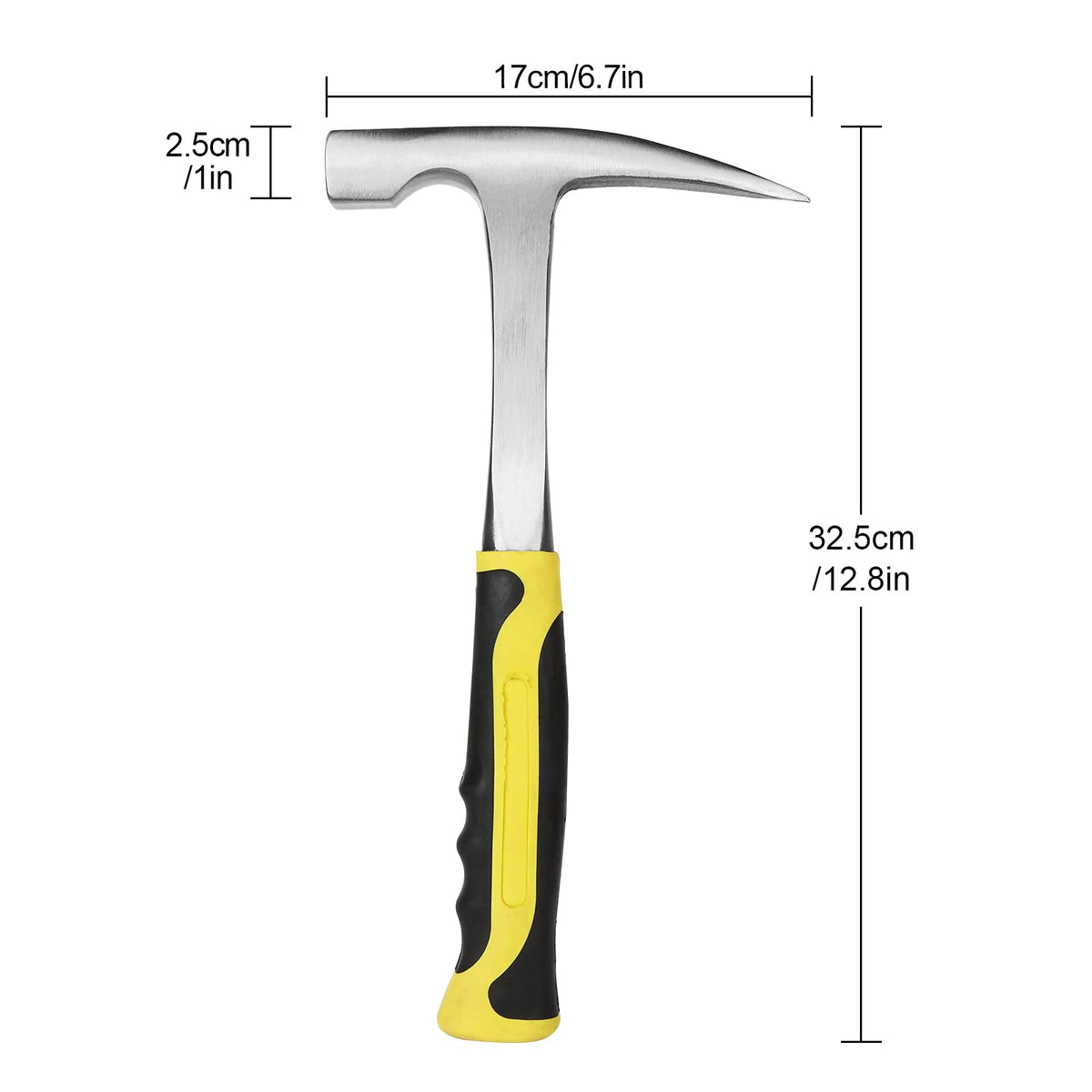 CertBuy geologist hammer with pointed tip for precise rock cracking during fieldwork.