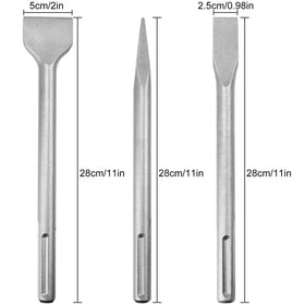 CertBuy SDS Max point chisel 280mm close-up, robust steel