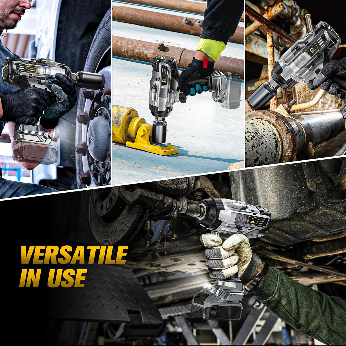 1/2-inch hog-ring compatibility highlighted on the Cerycose impact wrench