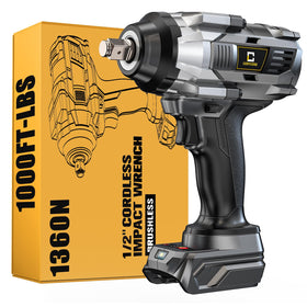 Cerycose cordless impact wrench half-inch drive for versatile, high-torque tasks