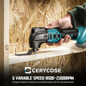 Versatile tool for wood, plasterboard, copper, plastics, laminates, and carpets.