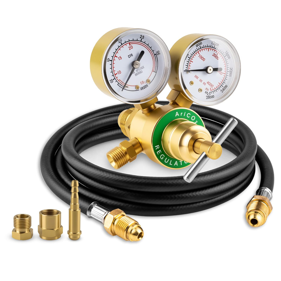 Cesilili Argon CO2 Regulator with dual gauge for precise gas control during welding
