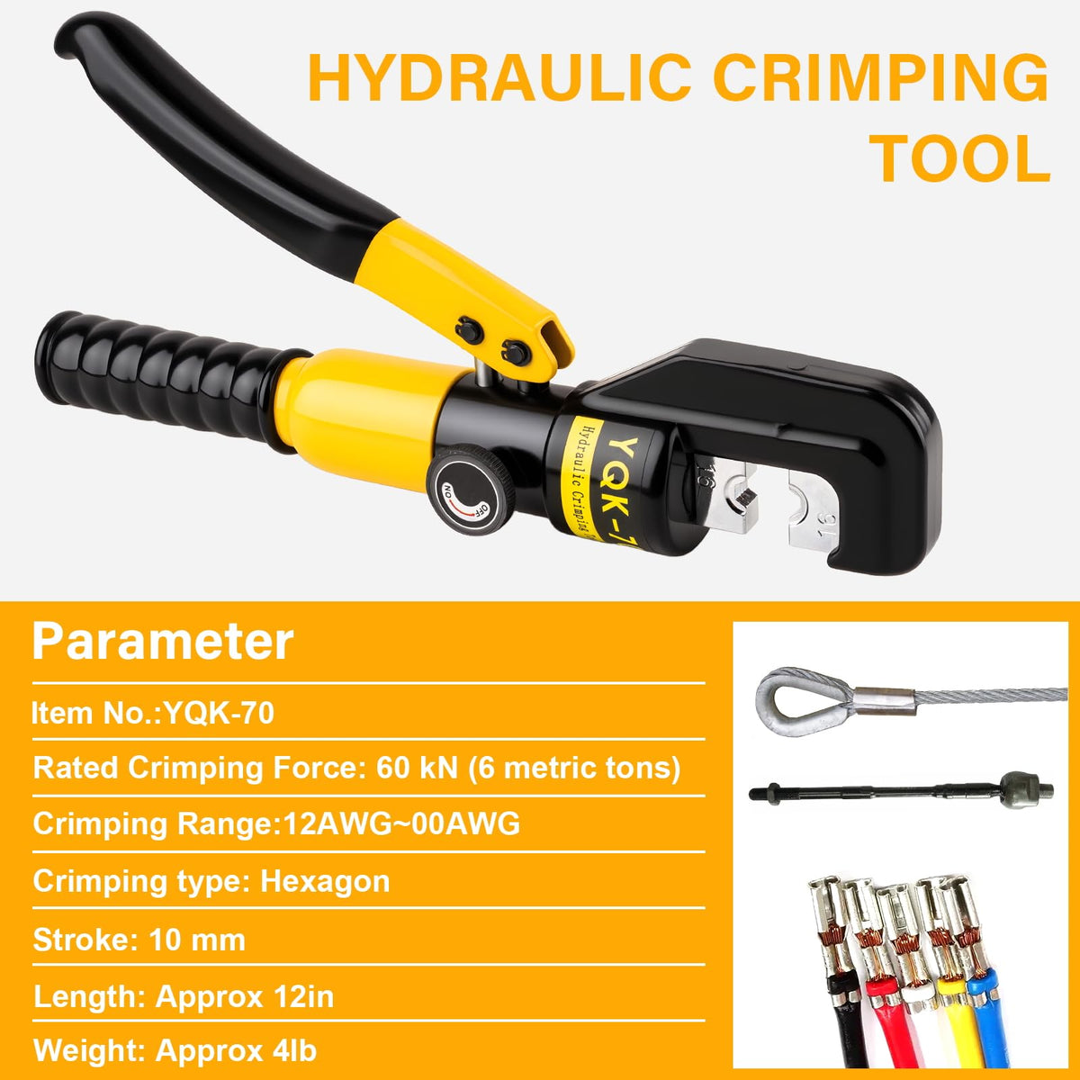 Cesilili quick-release valve enables smooth, controlled crimping during assembly.