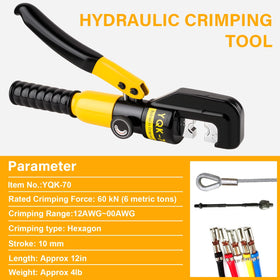 Cesilili quick-release valve enables smooth, controlled crimping during assembly.