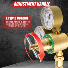 Cesilili dual gauge display reads inlet and output pressure at a glance