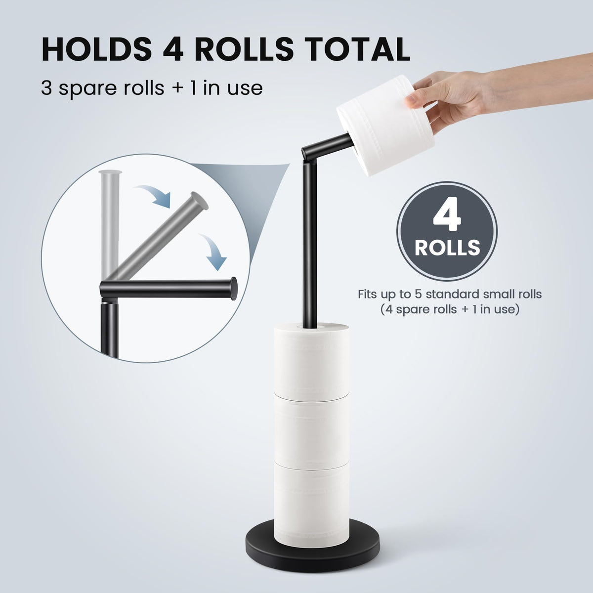 Cesun non-slip base mat prevents movement on wet bathroom floors.