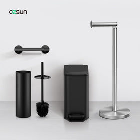 Cesun silver finish complements modern bathrooms with easy cleaning.