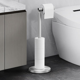Cesun space-saving vertical stand keeps extra rolls within reach.