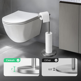 Cesun SUS304 stainless-steel holder with rust-proof finish for bathrooms.