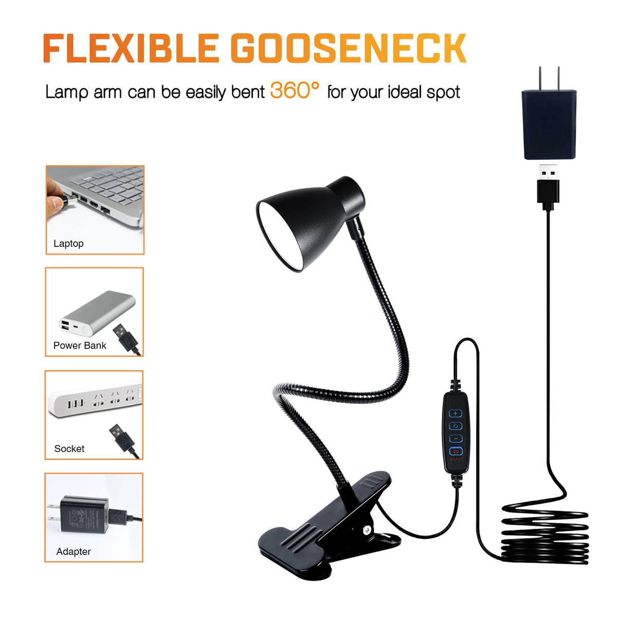 CeSunlight ten-level brightness control for customizable task lighting