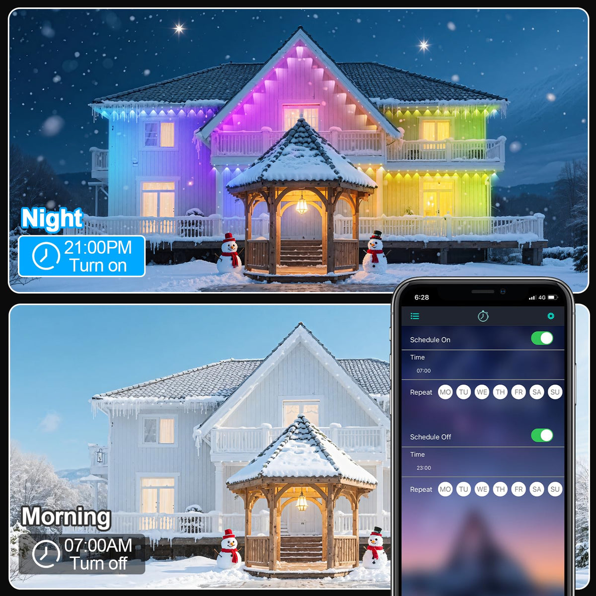 CETELUMA ambiance lights create welcoming entrances and cozy garden evenings