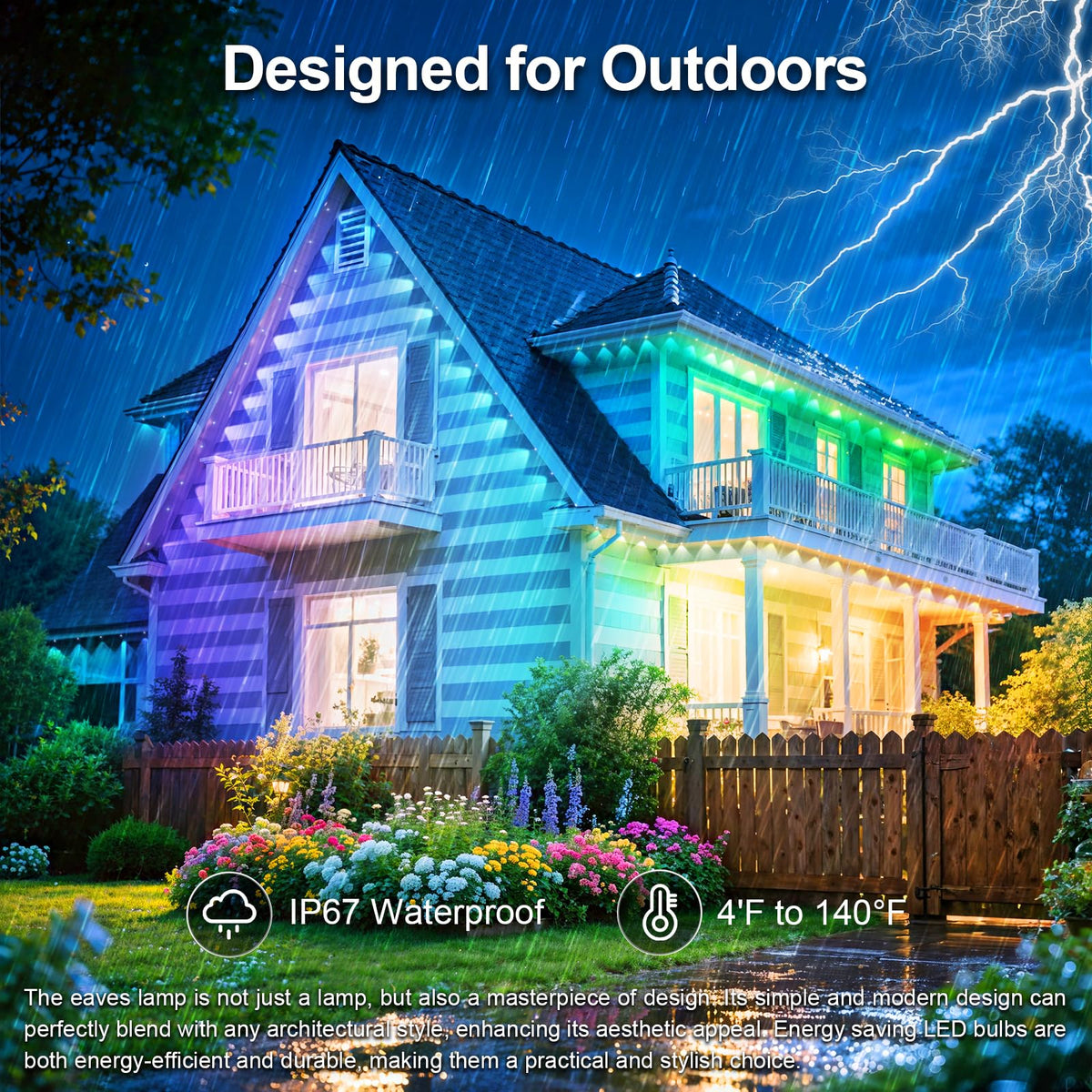 CETELUMA smart app control allows scenes and schedules for versatile outdoor lighting