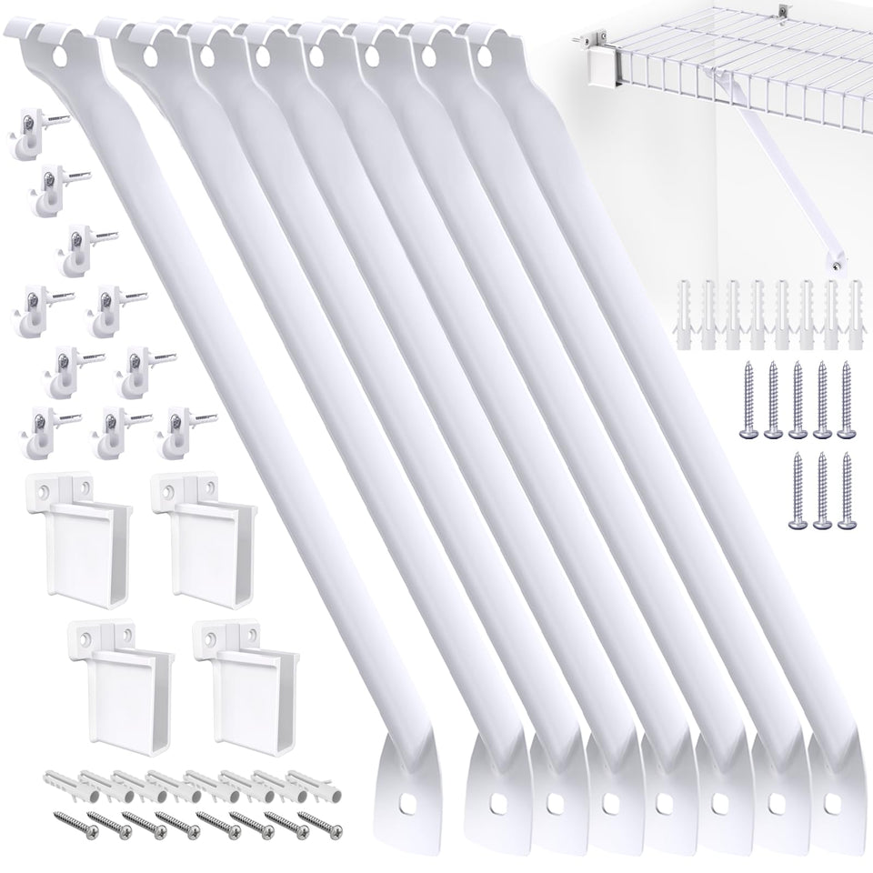 CEVICANT 12-inch wire shelf bracket for sturdy closet organization