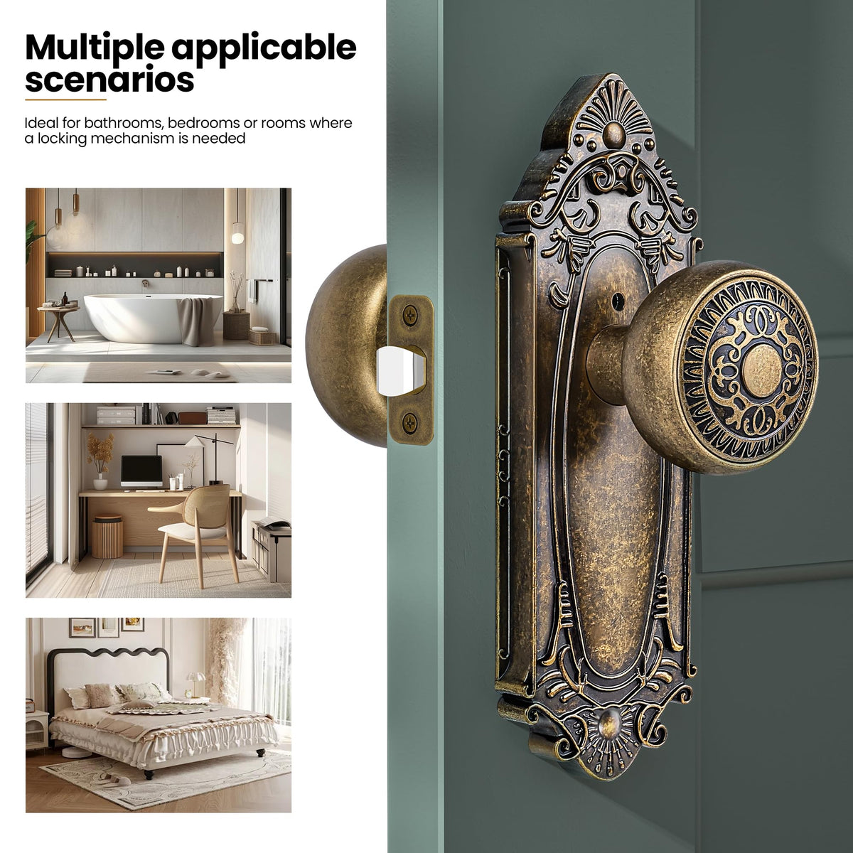 CEYMIO adjustable backset 2-3-8 or 2-3-4 fits multiple door configurations