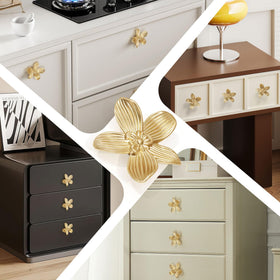 CEYMIO brushed gold flower knob care and durability guidance
