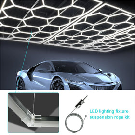 cezelux ceiling hanging wire 1m – versatile layouts for garage and home lighting