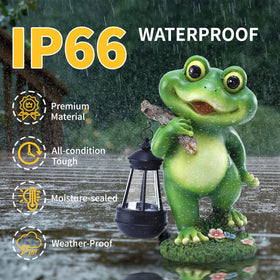 CFFOWNUG night-lit frog decor enhances pathways and patios with ambient light.