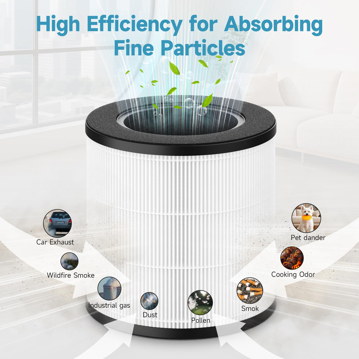 CFKREYA APF-H13BV2 in use, improving air quality in a living space
