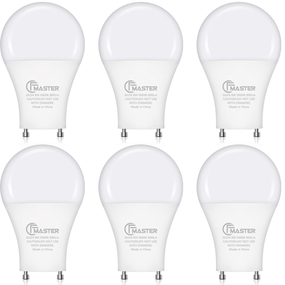 CFMASTER GU24 LED bulb delivers 800 lumens of bright daylight for any room