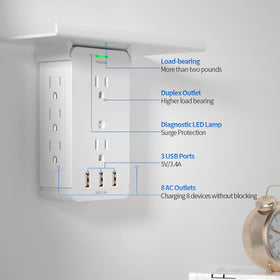 CFMASTER USB ports provide quick charging up to 3.4A total.