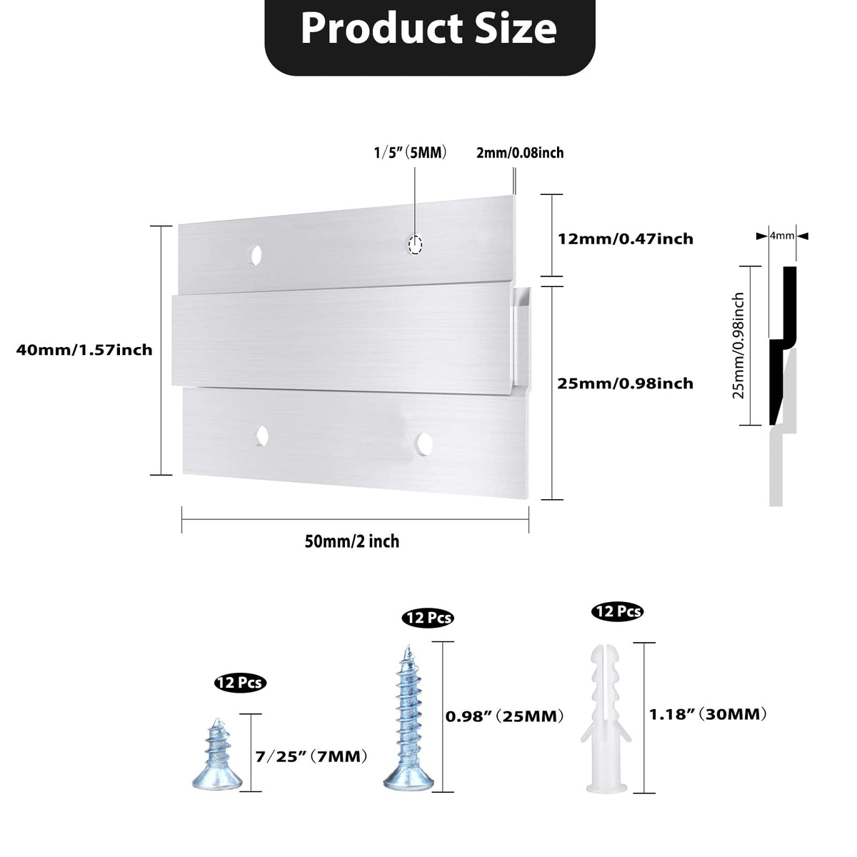 CFOFT French cleat hanger used for mirrors with invisible hardware.