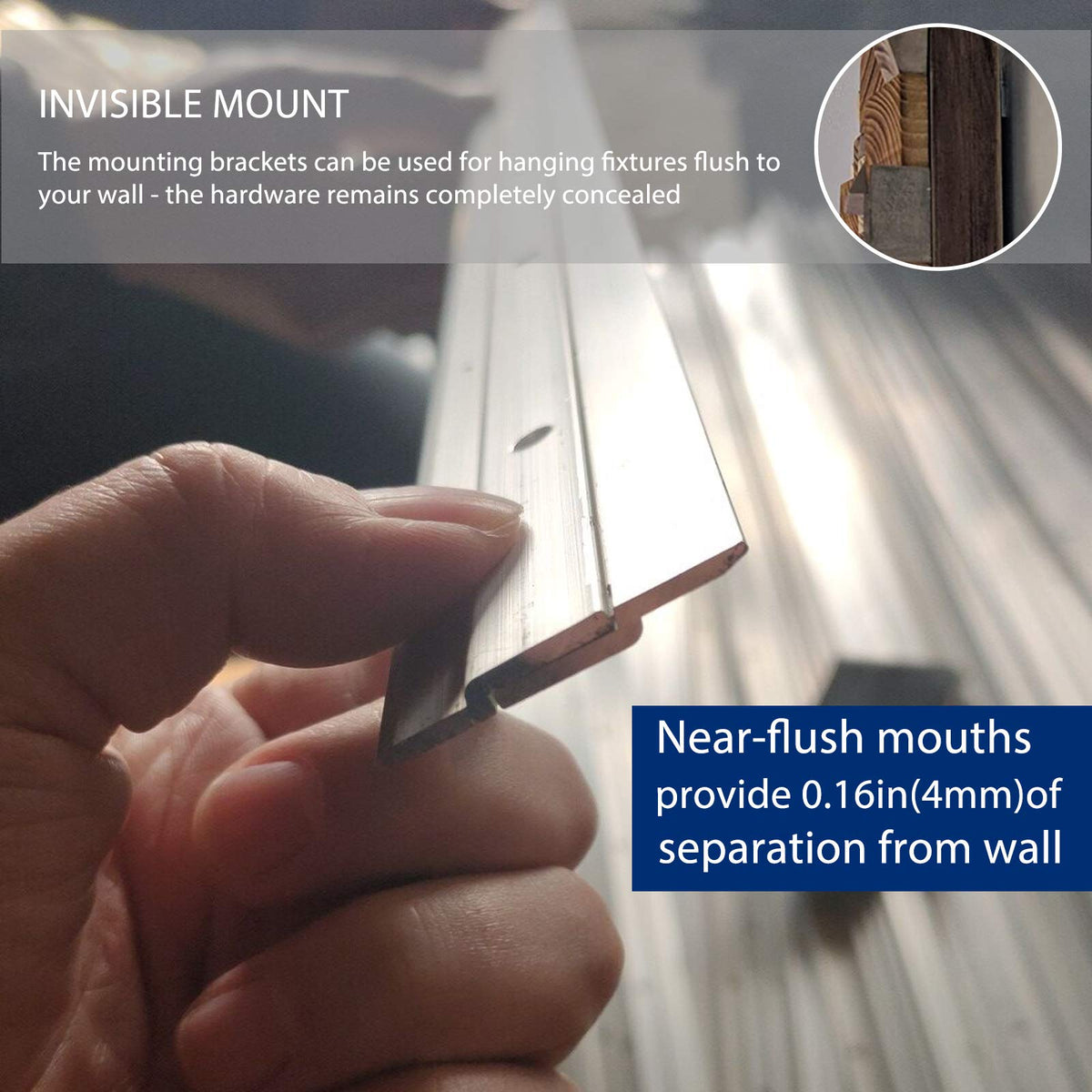 CFOFT easy-install hardware facilitates quick mounting.