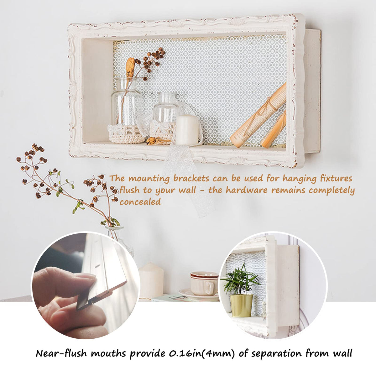 CFOFT interlocking wall mount system keeps frames level and secure